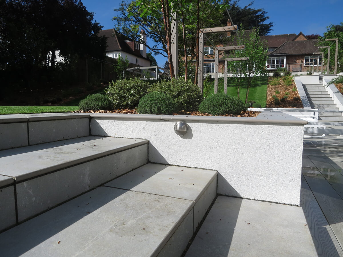 Modern Garden in Gerrards Cross Ornamental Garden Lighting